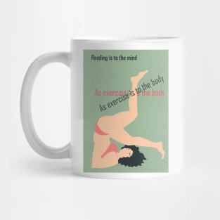 motivational quote and woman  illustration Mug